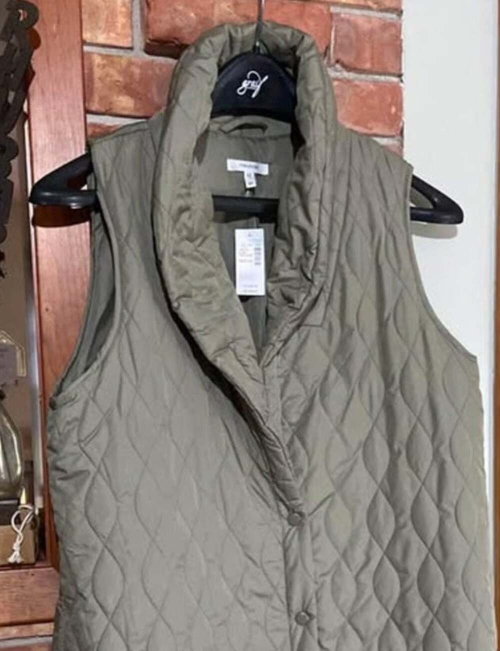NEW Maurices Quilted Long Vest Jacket Lightweight Packable Outdoors Preppy